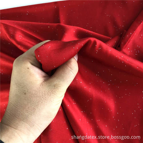 Rayon Satin Plain Dyed With Foil Dot